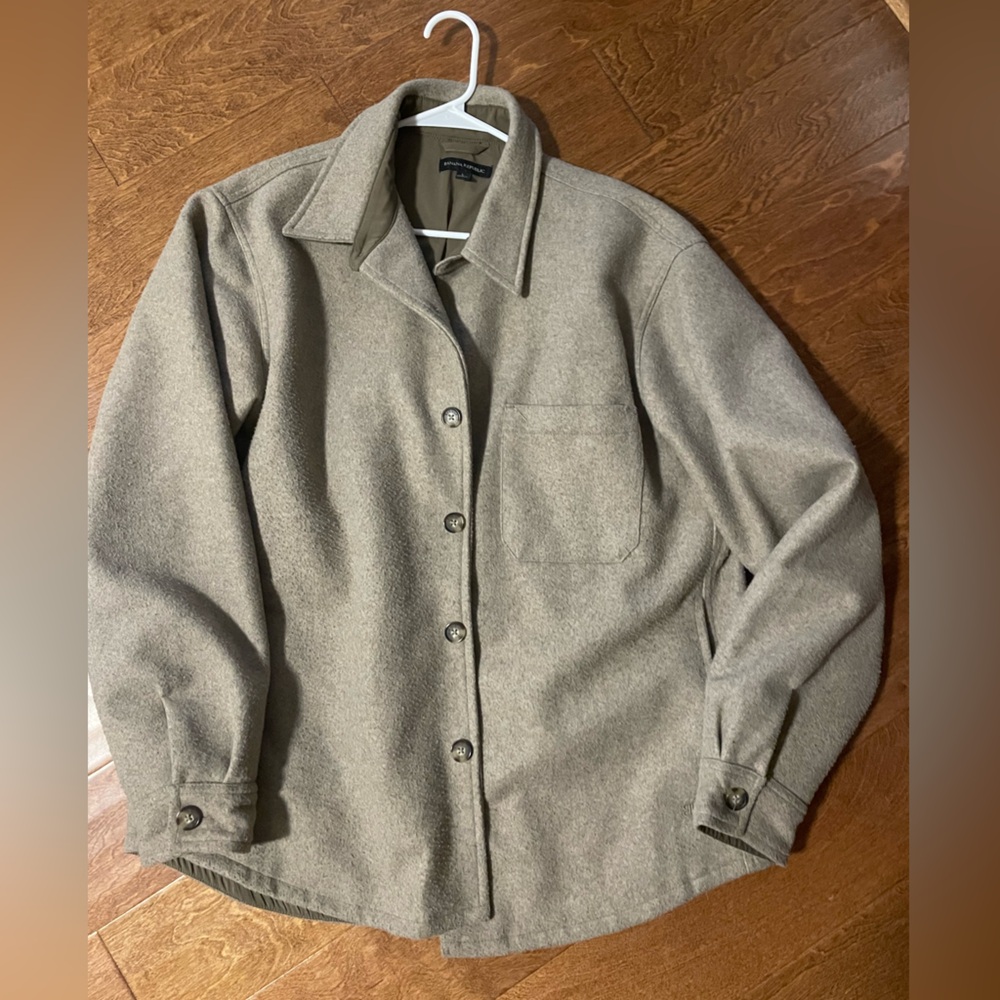 Gray Button-Up Jacket